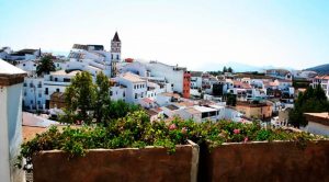 vista aérea municipio de Arriate