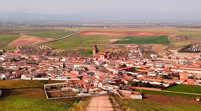 Vista aérea municipio de Los Cerralbos
